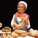 Picture of Bread Saleswoman cm 21 (8,3 inch) Velardita Sicilian Nativity in Terracotta