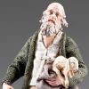 Immagine di Pastore con agnello Presepe Rustika 20 cm legno e stoffa