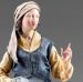 Imagen de Mujer con Delantal 12 cm (4,7 inch) Pesebre campesino Rustika de madera con trajes de tela