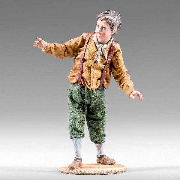 Imagen de Niño Belén Rustika 40 cm madera rústico ropa de tela