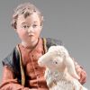 Picture of Boy sitting with Lamb Rustika Nativity 14 cm (5,5 inch) rustic wood & fabric