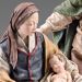 Picture of Holy Family Nativity 75 cm (29,5 inch) Rustika wooden Nativity in peasant style with fabric clothes