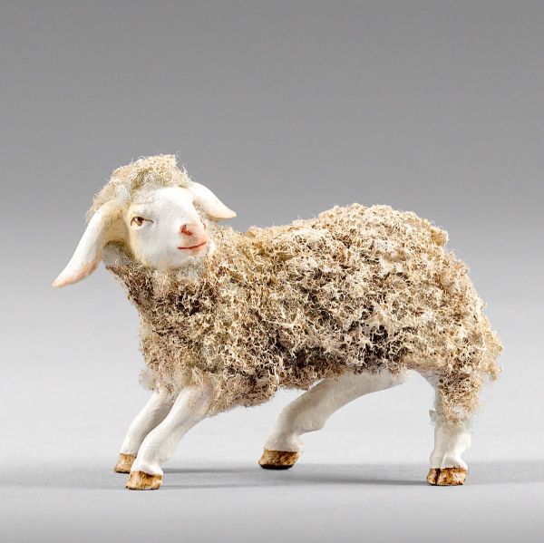 Picture of Lamb (left) with wool Rustika Nativity 20 cm (7,9 inch) rustic wood & fabric