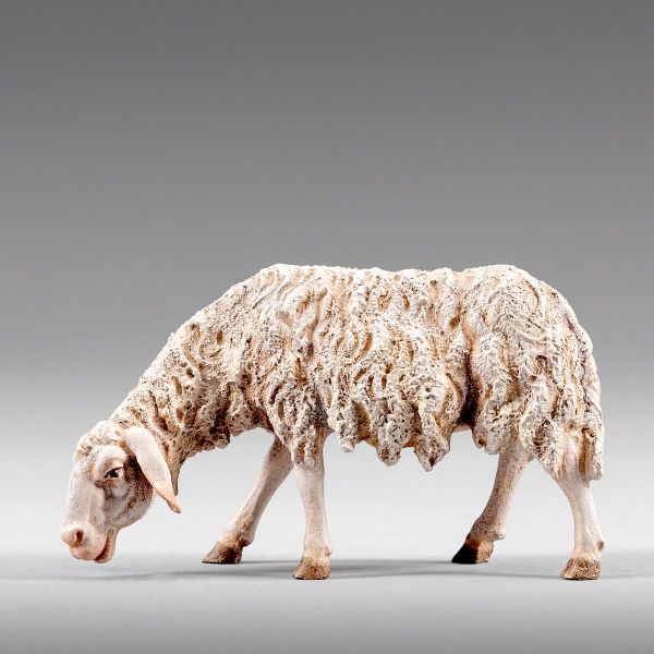 Immagine di Pecora che bruca Presepe Rustika 40 cm legno e stoffa