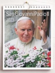 Imagen de Calendario da tavolo e da muro 2023 San Giovanni Paolo II Papa cm 16,5x21