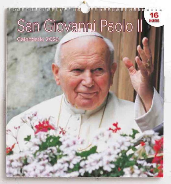 Immagine di Calendario da muro 2023 San Giovanni Paolo II Papa cm 31x33 16 mesi