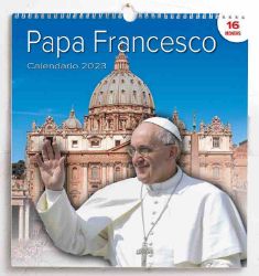Picture of Pope Francis 2023 wall Calendar cm 31x33 (12,2x13 in)