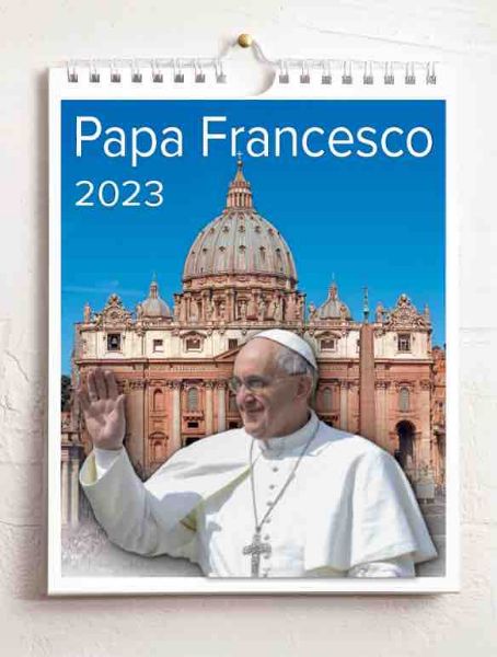 Picture of Calendario da tavolo e da muro 2023 Papa Francesco cm 16,5x21