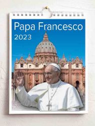 Picture of Pope Francis 2023 wall and desk calendar cm 16,5x21 (6,5x8,3 in)