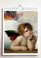 Picture of Angels 2023 wall and desk calendar cm 16,5x21 (6,5x8,3 in)