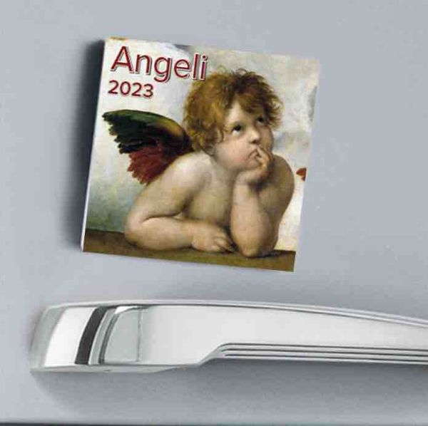 Picture of Angels 2023 magnetic calendar cm 8x8 (3,1x3,1 in)