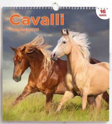 Imagen de Horses 2023 wall Calendar cm 31x33 (12,2x13 in)