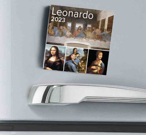 Picture of Leonardo 2025 magnetic calendar cm 8x8 (3,1x3,1 in)