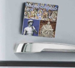 Immagine di Calendario magnetico 2023 Michelangelo cm 8x8