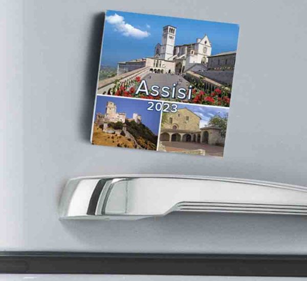 Immagine di Calendario magnetico 2023 Assisi Panorama cm 8x8