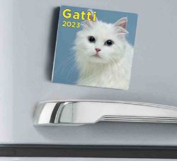 Immagine di Cats  2023 magnetic calendar cm 8x8 (3,1x3,1 in)