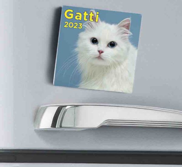Immagine di Cats  2023 magnetic calendar cm 8x8 (3,1x3,1 in)