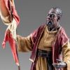 Immagine di Paggio con Bandiera Presepe Rustika 30 cm legno e stoffa