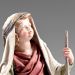 Immagine di Bambino inginocchiato con brocca cm 10 (3,9 inch) Presepe vestito Immanuel stile orientale in legno Val Gardena Statua con abiti in stoffa