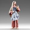 Picture of Woman with Apron Immanuel Nativity 10 cm (3,9 inch) middle eastern wood & fabric