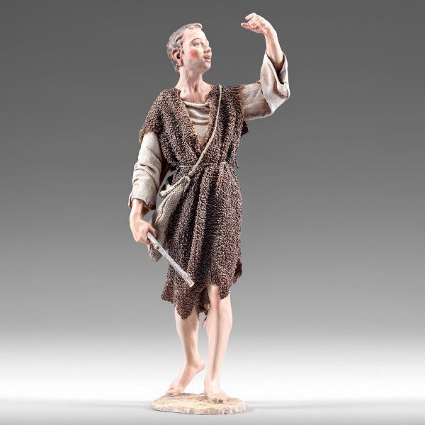 Picture of Young Shepherd Immanuel Nativity 10 cm (3,9 inch) middle eastern wood & fabric