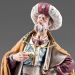Picture of Wise King standing 10 cm (3,9 inch) Immanuel dressed Nativity Scene oriental style Val Gardena wood statue fabric clothes
