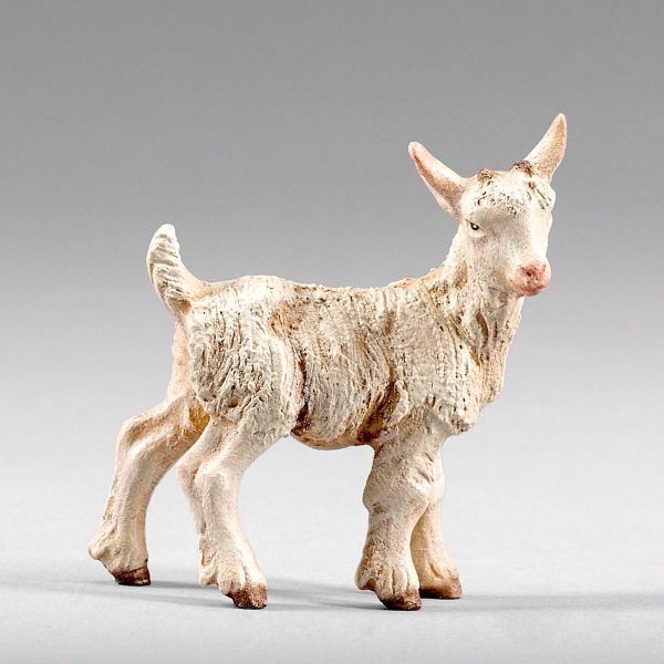 Picture of Little Goat standing Immanuel Nativity 10 cm (3,9 inch) middle eastern wood & fabric
