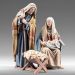 Imagen de Grupo Sagrada Familia Natividad 04 55 cm (21,6 inch) Pesebre vestido Immanuel estilo oriental estatuas en madera Val Gardena trajes de tela