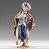 Picture of Wise King standing Immanuel 75 cm (29,5 inch) large middle eastern wood & fabric
