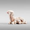 Picture of Lamb lying Immanuel Nativity 12 cm (4,7 inch) middle eastern wood & fabric