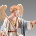 Picture of Little Angel Kneeling 12 cm (4,7 inch) Immanuel dressed Nativity Scene oriental style Val Gardena wood statue fabric clothes