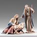 Picture of Holy Family Nativity Set 01 12 cm (4,7 inch) Immanuel dressed Nativity Scene oriental style Val Gardena wood statues fabric clothes