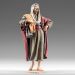 Imagen de Hombre con Alfombra 12 cm (4,7 inch) Pesebre vestido Immanuel estilo oriental estatua en madera Val Gardena trajes de tela