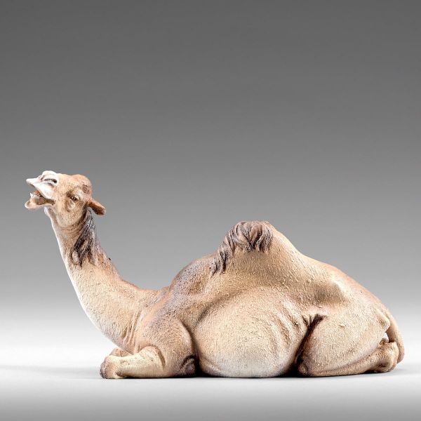 Picture of Camel lying cm 12 (4,7 inch) Immanuel dressed Nativity Scene oriental style Val Gardena wood statue