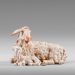Picture of Sheep lying cm 12 (4,7 inch) Immanuel dressed Nativity Scene oriental style Val Gardena wood statue