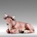 Picture of Ox lying cm 14 (5,5 inch) Immanuel dressed Nativity Scene oriental style Val Gardena wood statue