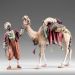 Picture of Standing Camel with saddle cm 14 (5,5 inch) Immanuel dressed Nativity Scene oriental style Val Gardena wood statue