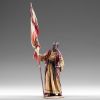Immagine di Paggio dei Re Magi con bandiera Presepe Immanuel 14 cm palestinese legno e stoffa