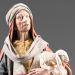 Picture of Shepherd with Lamb in his arms 40 cm (15,7 inch) Immanuel dressed Nativity Scene oriental style Val Gardena wood statue fabric clothes