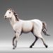 Immagine di Cavallo bianco che corre cm 40 (15,7 inch) Presepe vestito Immanuel stile orientale statua in legno Val Gardena