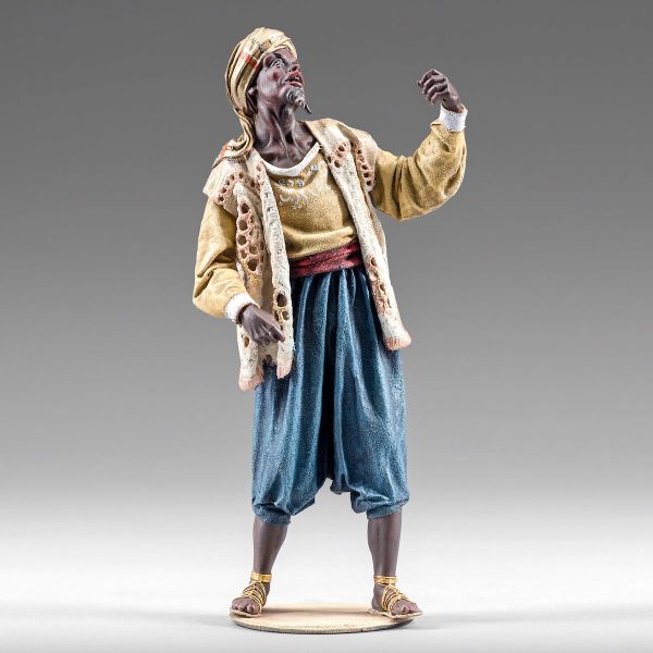 Picture of Moor Cameleer standing Immanuel Nativity 30 cm (11,8 inch) middle eastern wood & fabric