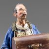 Picture of Man with Trunk Immanuel Nativity 30 cm (11,8 inch) middle eastern wood & fabric