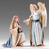 Picture of Annunciation to Mary Immanuel Nativity 10 cm (3,9 inch) middle eastern wood & fabric