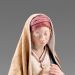 Imagen de Anunciación a María 10 cm (3,9 inch) Pesebre vestido Immanuel estilo oriental estatuas en madera Val Gardena trajes de tela
