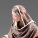 Picture of Mary, Magdalene and Apostle John 10 cm (3,9 inch) Immanuel dressed Nativity Scene oriental style Val Gardena wood statues fabric clothes