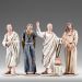 Immagine di Processo di Gesù 10 cm (3,9 inch) Presepe vestito Immanuel stile orientale statue in legno Val Gardena abiti in stoffa