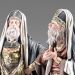 Picture of Christ among the Doctors 10 cm (3,9 inch) Immanuel dressed Nativity Scene oriental style Val Gardena wood statues fabric clothes