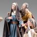 Immagine di Simone di Cirene aiuta Gesù 14 cm (5,5 inch) Presepe vestito Immanuel stile orientale statue in legno Val Gardena abiti in stoffa