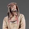Immagine di Gesù con corona di spine Presepe Immanuel 10 cm palestinese legno e stoffa