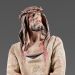 Immagine di Gesù con la Corona di Spine 10 cm (3,9 inch) Presepe vestito Immanuel stile orientale statua in legno Val Gardena abiti in stoffa